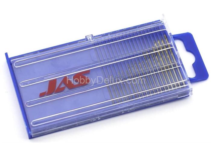 Мини-сверла, диаметр 0,3 - 1,6 мм, набор, 20 шт., HSS М35, нитрид-титановое покрытие JAS4280