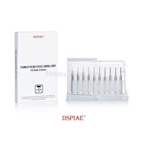 DSPIAE DB-03 Свёрла набор 10 шт. (0,3мм-1,2мм)