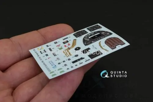 3D Декаль интерьера кабины Spitfire Mk.VIII для модели Tamiya