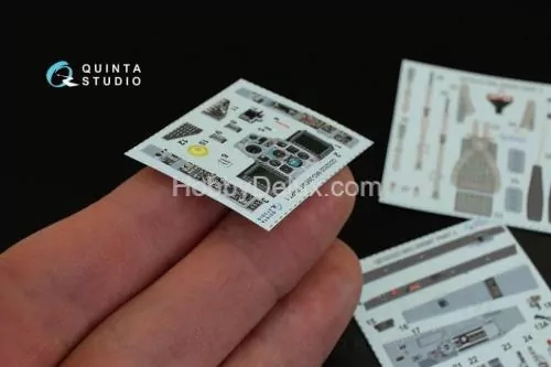 3D Декаль интерьера кабины МиГ-29СМТ для модели Трубач