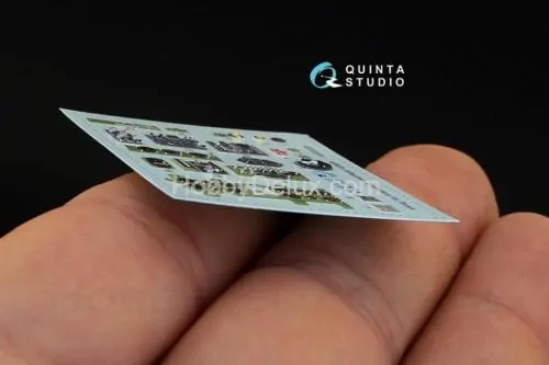 3D Декаль интерьера кабины A6M2b Mitsubishi prod. для модели Tamiya