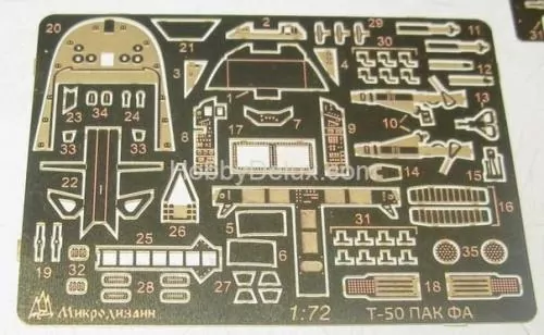 Набор фототравления для ПАК-ФА (Звезда)