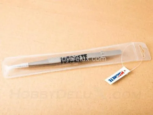 Пинцет острогубый с зажимом