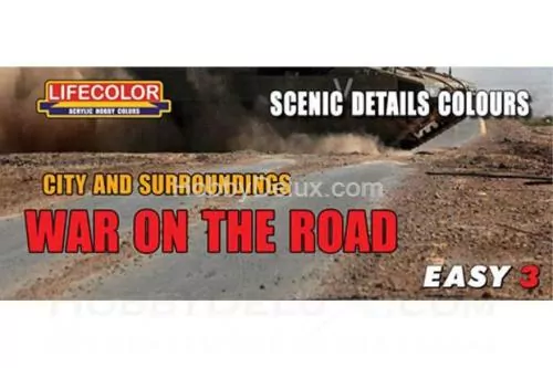 Набор красок Life Color -  EASY3 City and surroundings WAR ON THE ROAD