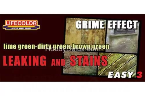 Набор красок Life Color -  EASY3 Leaking and Stains GRIME EFFECT