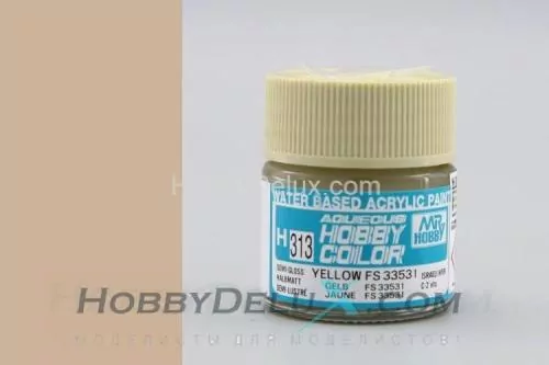 Краска акриловая Hobby Color - H313 FS33531 Yellow
