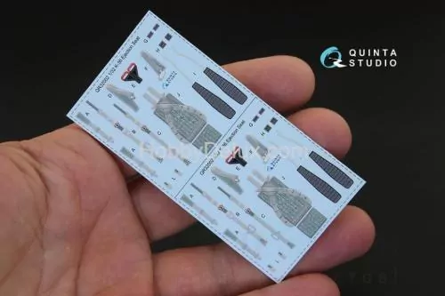 3D Декаль интерьера кабины Су-30МКК для модели Трубач