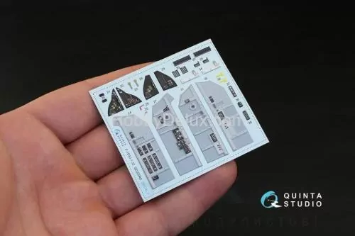 3D Декаль интерьера кабины F-105G для модели Трубач