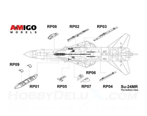 Су-24МР панорамный фотоаппарат АП-402М и аппаратура телевизионной разведки «Аист-М»