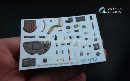 3D Декаль интерьера кабины Spitfire Mk. II для модели Revell
