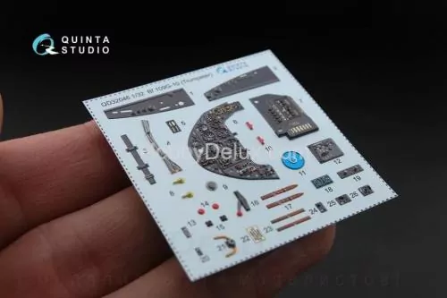 3D Декаль интерьера кабины Bf 109G-10 для модели Трубач