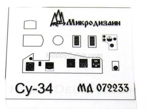 Су-34 интерьер от Звезды (1:72)