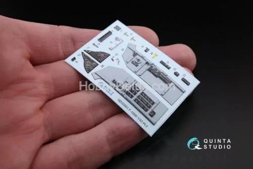 3D Декаль интерьера кабины F-105D для модели Трубач