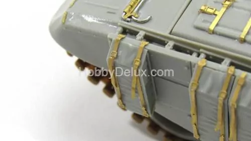 Набор фототравления Ремни комплекса ДЗ &quot;ЭРА&quot; (бортовые &quot;мешки&quot;) Т-72Б3М (Трубач, Meng)