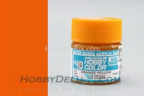 Краска акриловая Hobby Color - H024 Orange Yellow