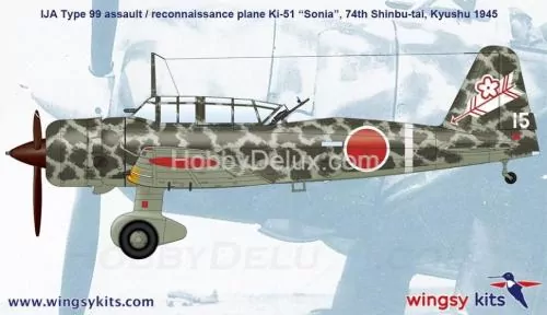 IJA Type 99 assault/recon. plane Ki-51 “Sonia” 1/48