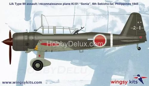 IJA Type 99 assault/recon. plane Ki-51 “Sonia” 1/48