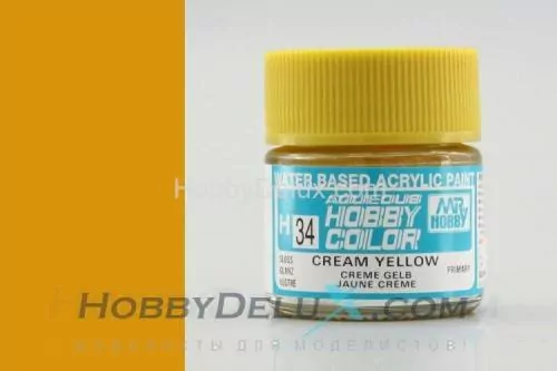 Краска акриловая Hobby Color - H034 Cream Yellow