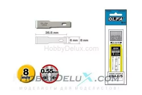 Лезвия для ножей Olfa AK-1 и AK-4 - OLFA KB4-F/5