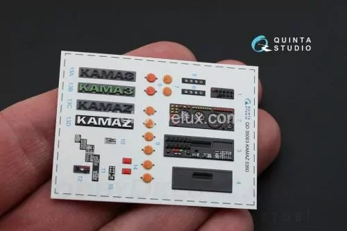 3D Декаль интерьера кабины для семейства КАМАЗ 5350 Мустанг для модели Звезда