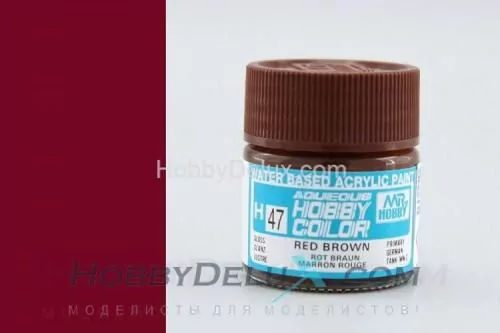 Краска акриловая Hobby Color - H047 Red Brown