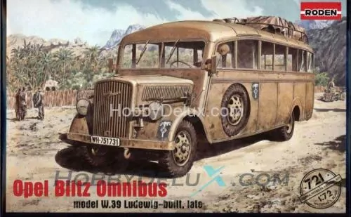 Немецкий штабной автобус Opel Blitz Omnibus W39, Африканский корпус