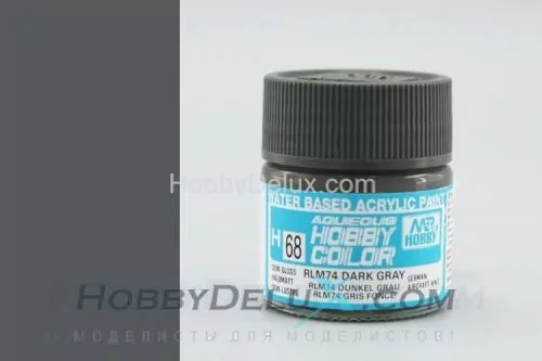 Краска акриловая Hobby Color - H068 RLM74 Dark Gray