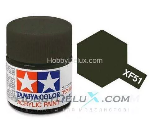 Краска акриловая Tamiya - XF-51 Khaki Drab