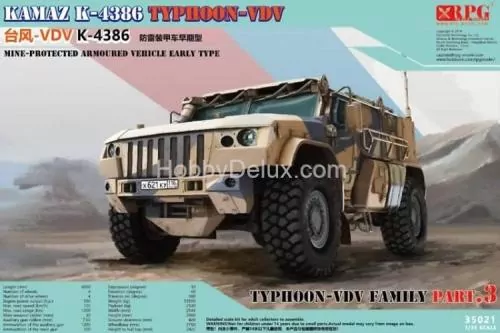 RPG-MODEL 35021 Бронеавтомобиль "Тайфун" ВДВ К-4386 с противоминной защитой раннего типа