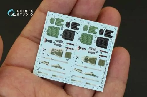 3D Декаль интерьера кабины Су-27УБ для модели Звезда