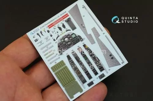 3D Декаль интерьера кабины A-10A для модели Трубач