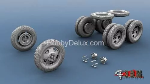 ГАЗ-ААА\БА-3-6-10 колеса &quot;Резинообъединение&quot; 1/35