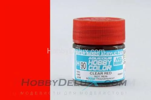 Краска акриловая Hobby Color - H090 Clear Red
