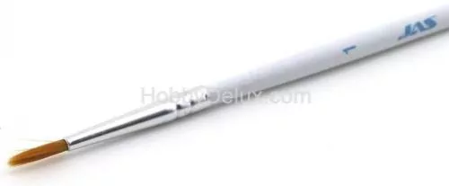 Кисть из синтетического волоса, круглая № 1, 1 шт.