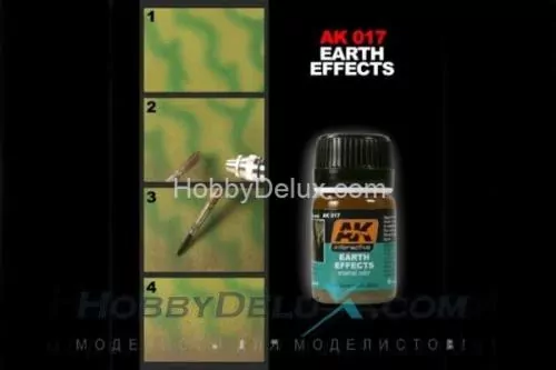 AK017 AK Interactive Смывка EARTH EFFECTS (эффекты земли)
