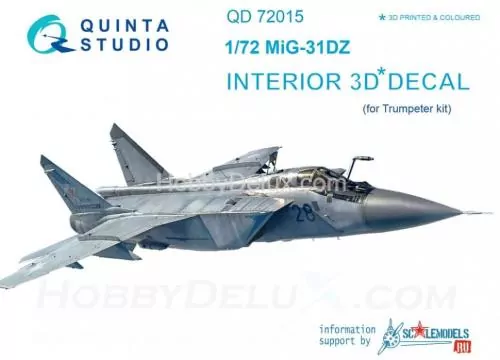 3D Декаль интерьера кабины МиГ-31ДЗ