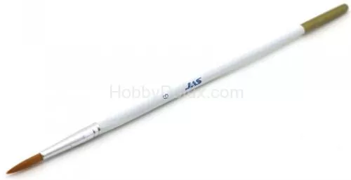 Кисть из синтетического волоса, круглая № 6, 1 шт.