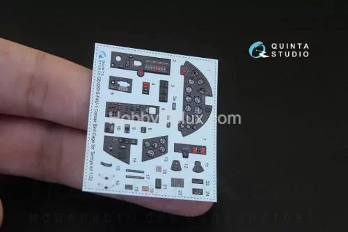 3D Декаль интерьера кабины F4U-1 Corsair Bird cage для модели Tamiya