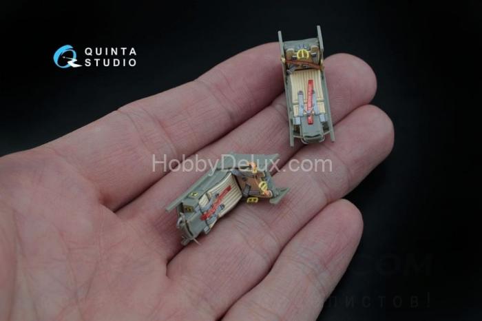 3D Декаль интерьера кабины F-16D, блоков 30/40/50, для модели Kinetic QD48045