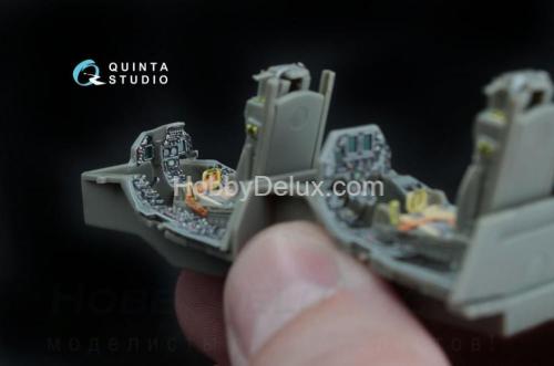 3D Декаль интерьера кабины F-16D, блоков 30/40/50, для модели Kinetic