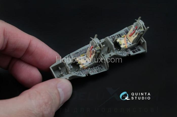 3D Декаль интерьера кабины F-16D, блоков 30/40/50, для модели Kinetic QD48045