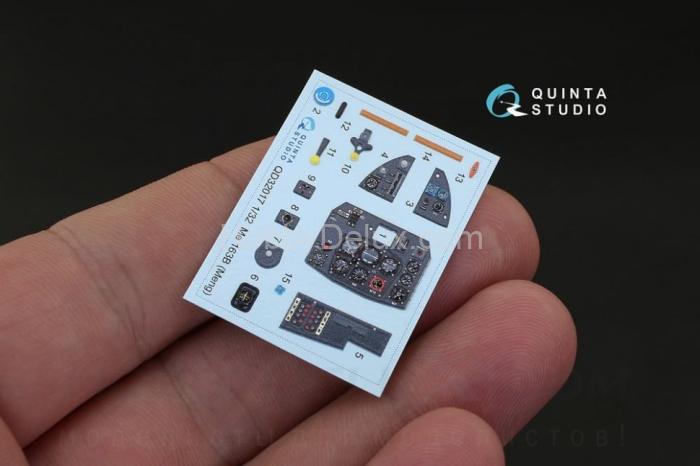 3D Декаль интерьера кабины Me 163B для модели Meng QD32017