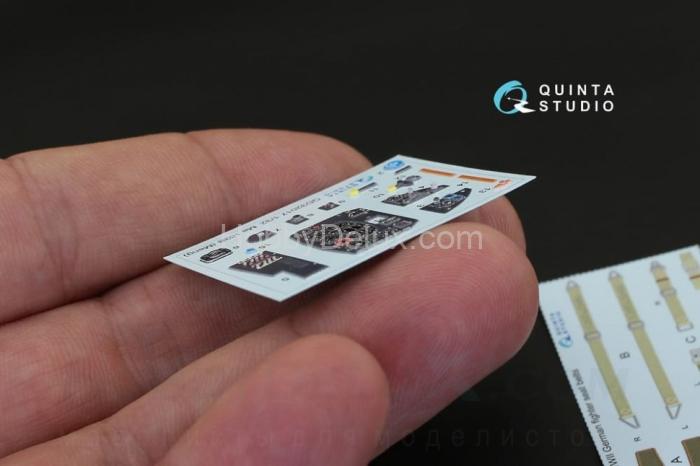 3D Декаль интерьера кабины Me 163B для модели Meng QD32017