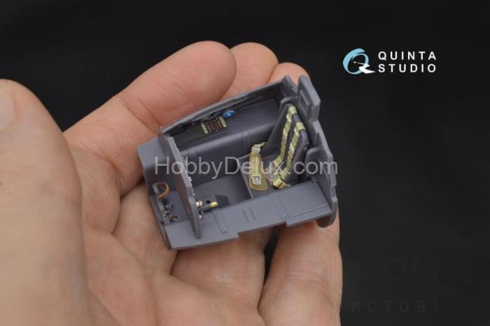 3D Декаль интерьера кабины Me 163B для модели Meng QD32017