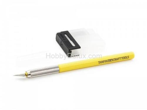 Модельный ножик с 25 доп.лезвиями и с желтой ручкой (ограниченный выпуск)