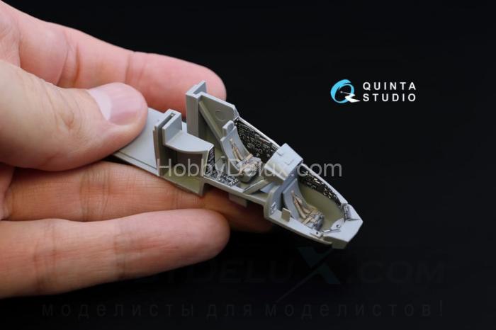 3D Декаль интерьера кабины Ми-24В НАТО (черные панели) QD72019