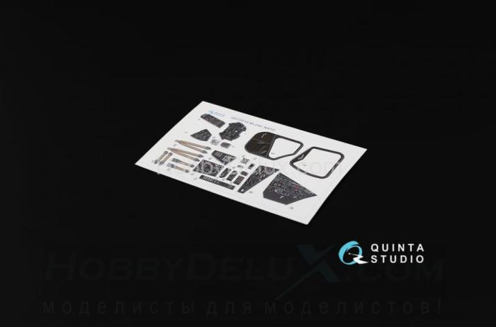 3D Декаль интерьера кабины Ми-24В НАТО (черные панели) QD72019