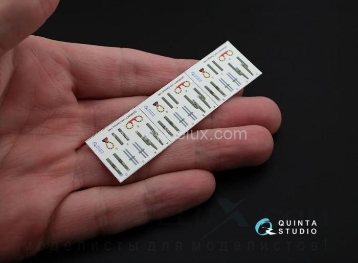 3D Декаль интерьера кабины F-14A для модели Tamiya QD48048