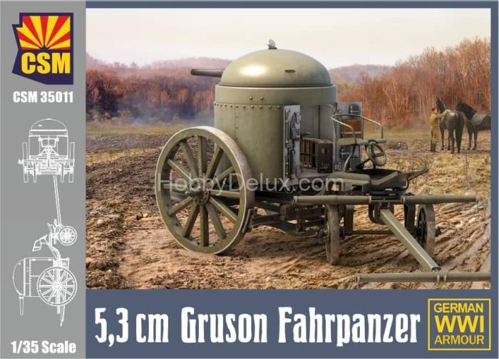 Сборная модель 5,3 Gruson Fahrpanzer CSM35011