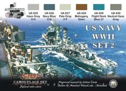 Набор красок Life Color -  CAMOUFLAGE SET US NAVY SET #2